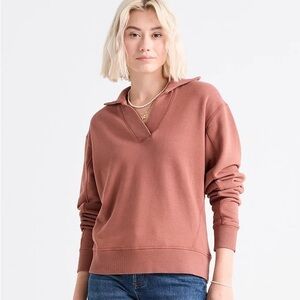 Duer Collared Polo Pullover Sweatshirt